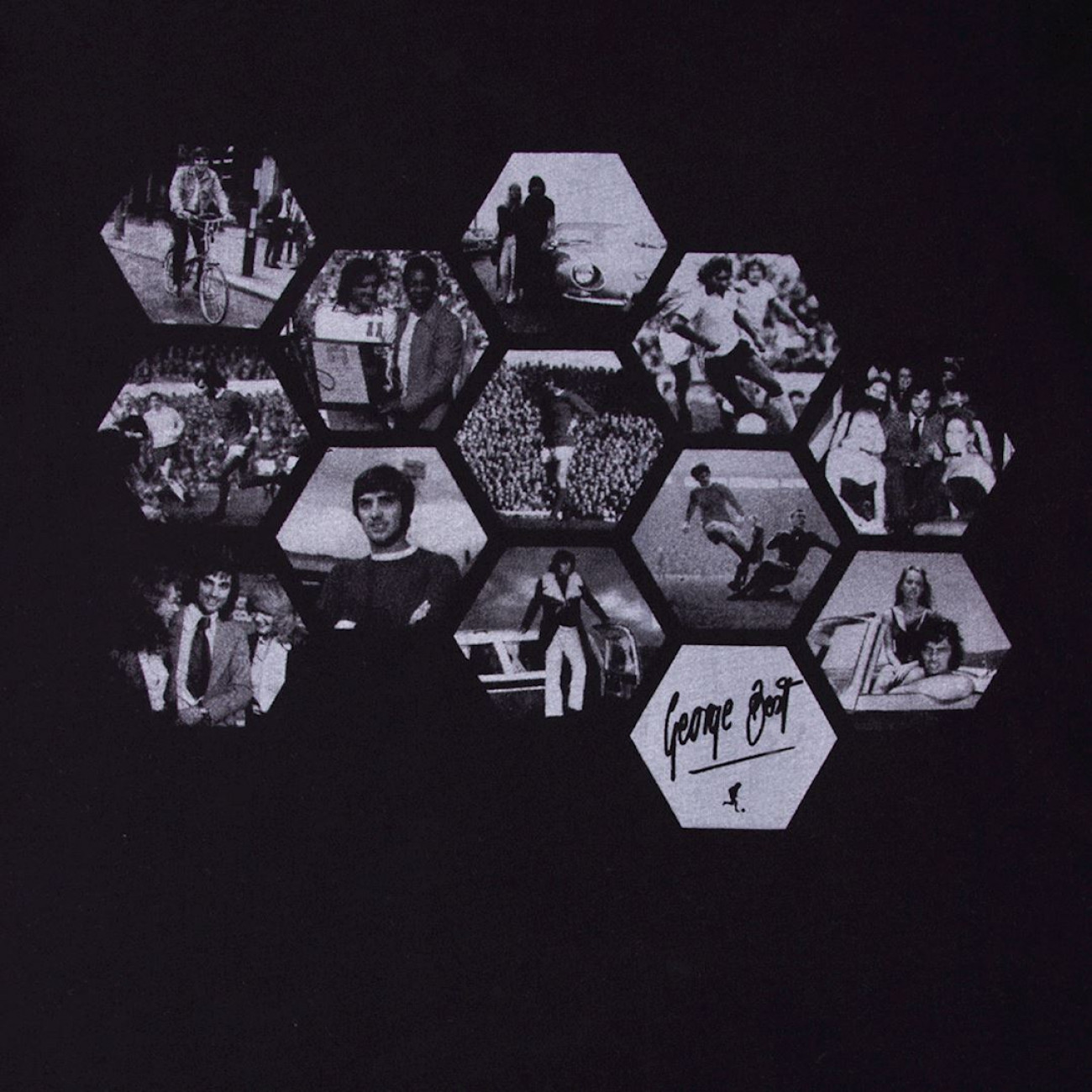 George Best Hexagon T-Shirt | Retrofootball®