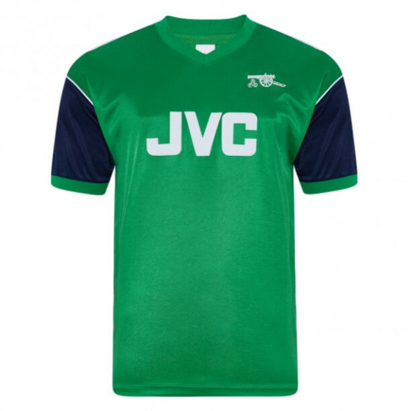 Arsenal 1982 retro trikot aüswarts vert Grün