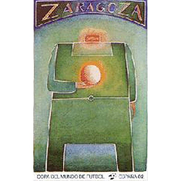 Cartel Oficial de Zaragoza - El Dios del Estadio de Folon