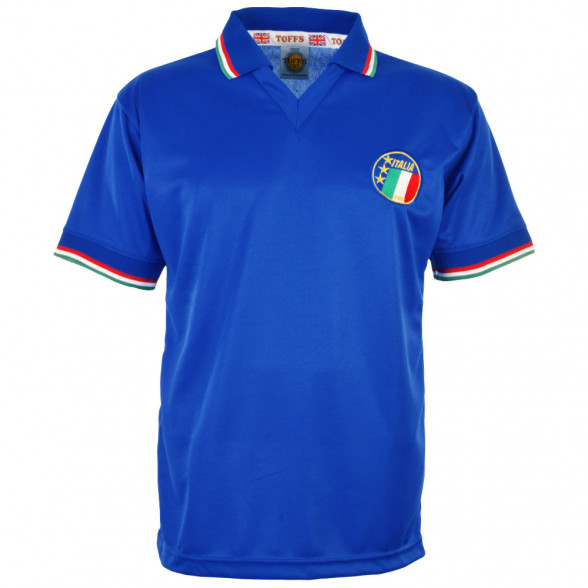 Italien Retro trikot. Italienisches Weltteam 1990