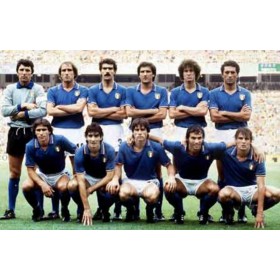 Italien Retro Trikot. Die italienische Mannschaft der Weltmeisterschaft 1982