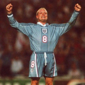 England 1996 Aüswarts retro trikot