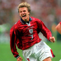 David Beckham England 1998 Aüswarts trikot