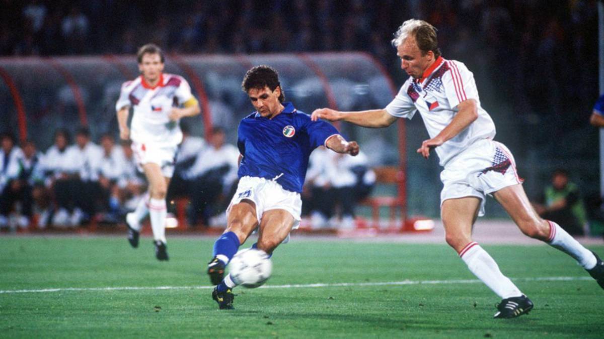 Italien 1990: Roberto Baggios Tor für die Tschechoslowakei